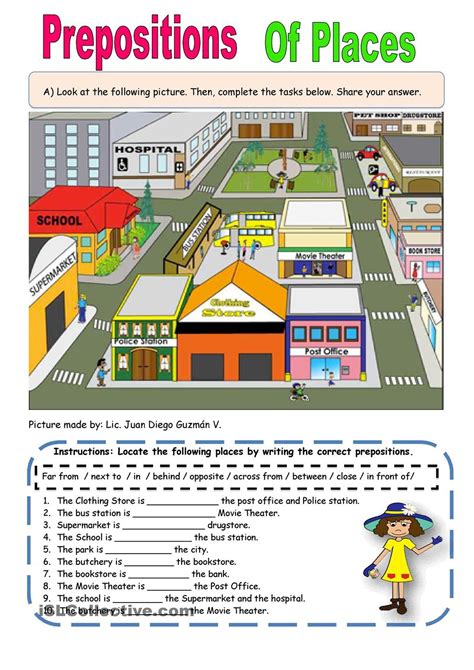 Prepositions Of Place Preposiciones De Lugar Teaching Resources