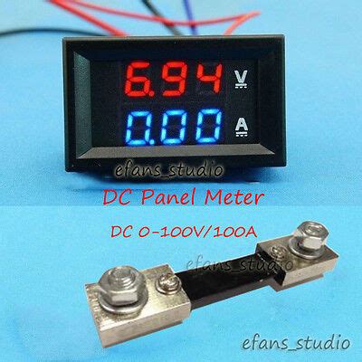 Ketotek Ammeter Voltmeter Digital Dc With Shunt Volt Watt Kwh Meter