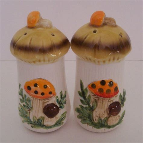 Vintage Mushroom Salt And Pepper Shaker Set 70s Merry Mush Flickr