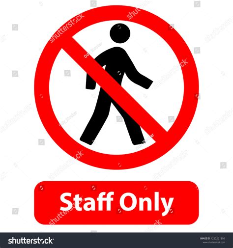 Staff Only Over 1838 Royalty Free Licensable Stock Vectors And Vector