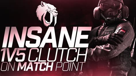 Insane 1v5 Clutch Rainbow Six Siege Youtube