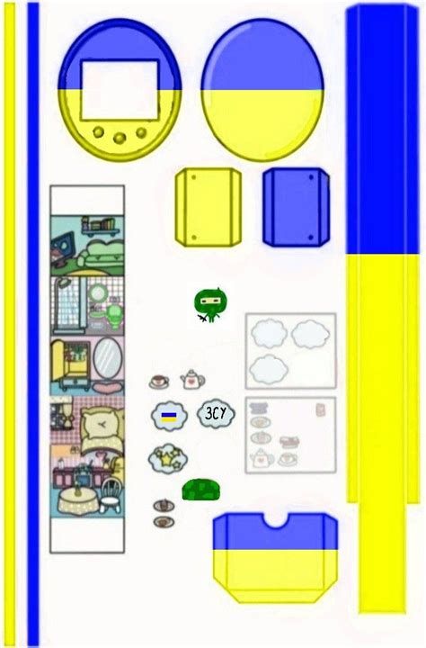 Template for a tamagotchi Manualidades escolares Manualidades Muñecas