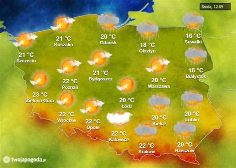 Prognoza Dniowa Jaka Pogoda B Dzie W Pierwszej Po Owie Wrze Nia