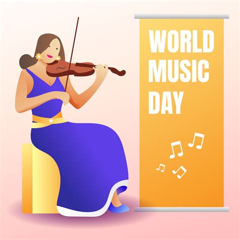 Gradient world music day illustration. - Vector. 25738902 Vector Art at ...