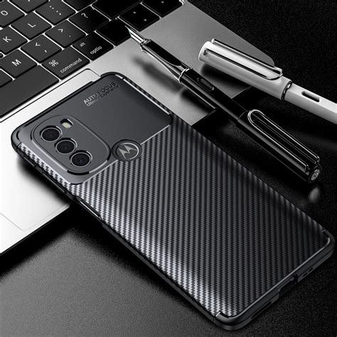 Flexi Slim Carbon Fibre Case For Motorola Moto G Black