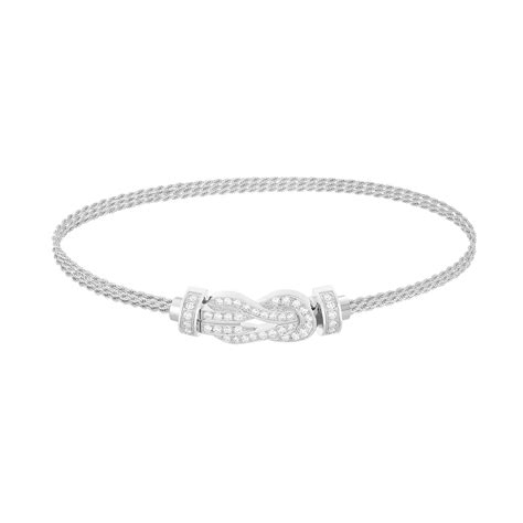 Bracelet Chance Infinie Moyen Mod Le Or Blanc E Et Diamants