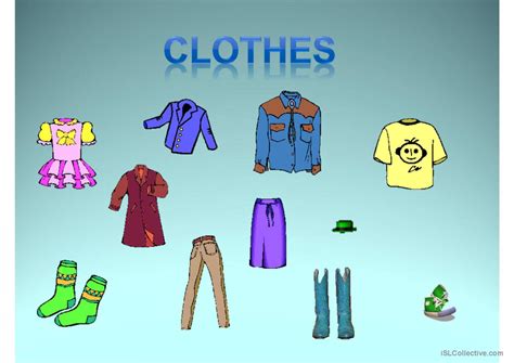 Clothes Ppt General Readin English Esl Powerpoints