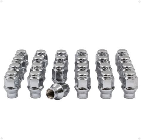 Wheel Accessories Parts Set Of 20 Chrome 12x15 Lug Nuts Closed End Et Extended