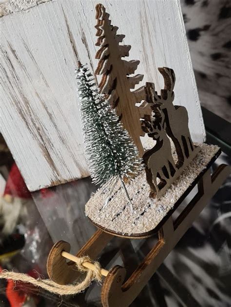 Weihnachts Deko Schlitten Aus Holz D Kaufen Auf Ricardo