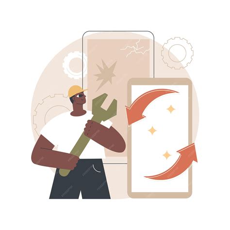 Premium Vector | Refurbished device concept illustration