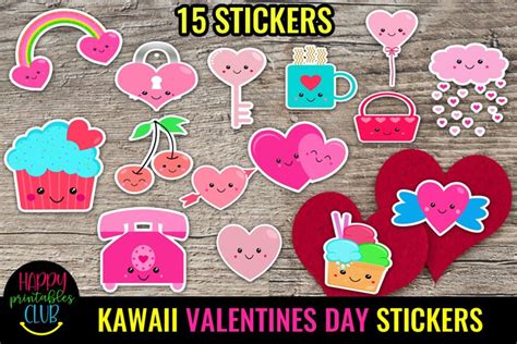 Cute Valentines Day Stickers Romantic Love Stickers