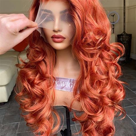 Copper Lace Front Wigs Etsy