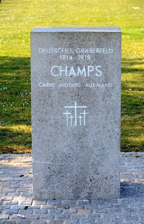 Champs German Military Cemetery WW1 Cemeteries A Photographic