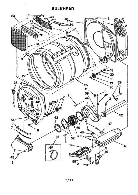 Kenmore 70 Series Electric Dryer Parts Diagram Washer Dryer