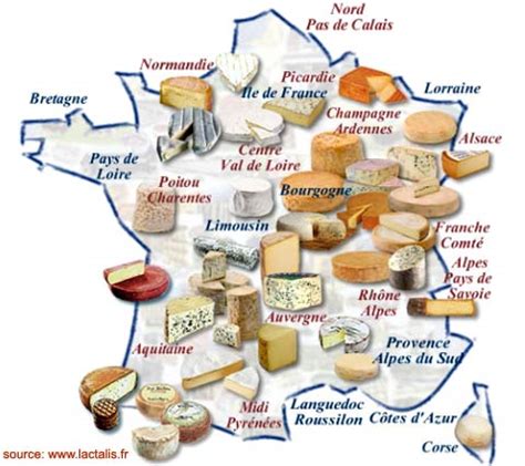 French Cheese Map