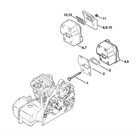 Stihl Ms 230 Chainsaw Ms230c Bz Parts Diagram Muffler