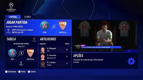 FIFA 22 Champions League PSG X Sevilha YouTube