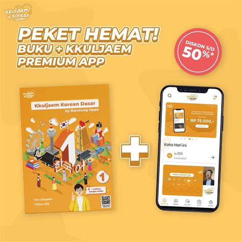 Jual Paket Hemat Buku Bahasa Korea Kkuljaem Korean Kkuljaem Korean