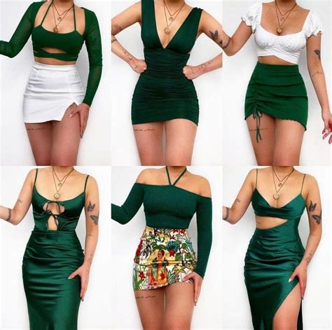 Dark Green Dresses Vestidos Curtos Bonitos Looks Casuais Femininos