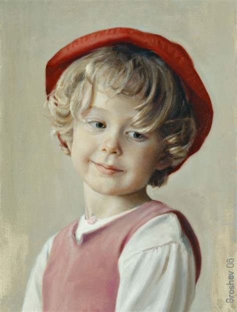 Superbe Portrait Enfants En Peinture Page