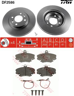 Pachet Revizie Frane Dacia Logan 2007 2012 Discuri Ventilate Si