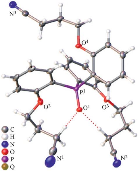 General View Of A Molecule Of Tris 2 3′ Cyanopropoxy Phenyl Phosphine