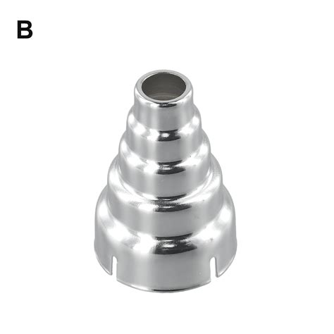 Qiya Heat Resistant Silver Nozzle For Hot Airgun Welding Accessories Stainless Steel Nozzle For