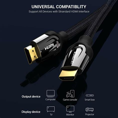 Premium 4k Hdmi Cable 20 High Speed Gold Plated Lead 2160p 3d Hdtv Ultra Uhd Ebay