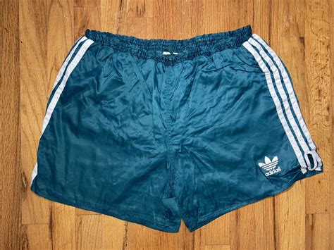 Adidas Nylon Shorts Vintage S D X Large Sprinter Shiny Satin Retro