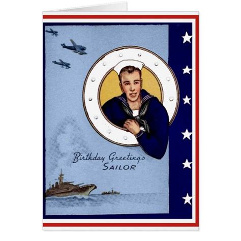 Military Navy Sailor Birthday Card Zazzle