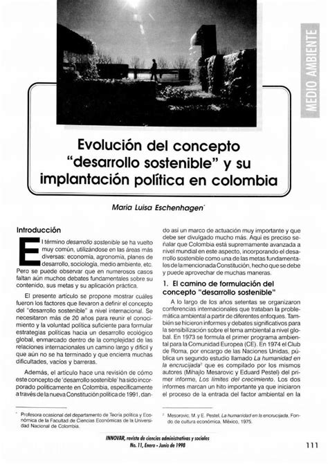 Pdf Evolucion Del Concepto Desarrollo Sostenible Y Su Dokumentips