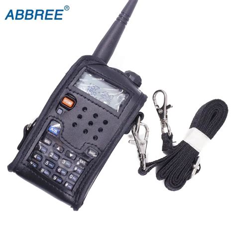 Walkie Talkie Leather Soft Case Cover For Baofeng Uv R Portable Ham