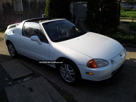 1994 Honda Del Sol White Florida Car Automatic Convertible Tune Up