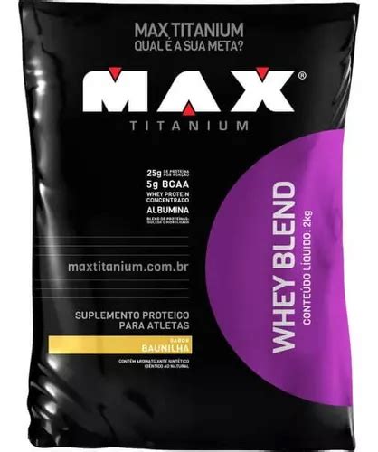 Suplemento En Polvo Max Titanium Whey Whey Blend Whey Protein Sabor