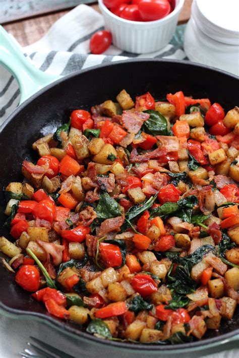 Bacon And Veggie Egg Free Paleo Breakfast Skillet Whole30 Easy Meal