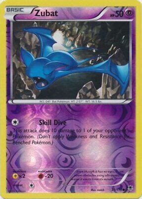 Pokemon Zubat Common Reverse Holo Xy Phantom Forces