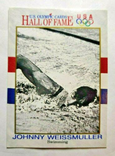 Impel U S Olympic Hall Of Fame Johnny Weissmuller Ebay