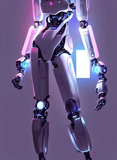 concept art of a cybernetic robot girl. protagonist | Stable Diffusion