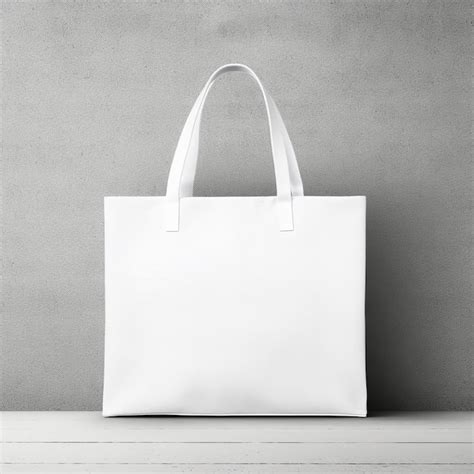 Premium Ai Image White Tote Bag Isolated Mockup Generative Ai