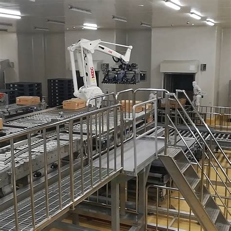 Automatic Bag Stacking Palletising Robot Bag Palletizer For Single Line