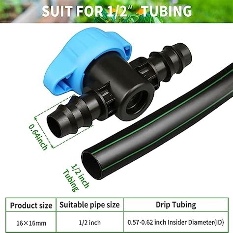 Snapklik Arfun Pack Drip Irrigation Inch Barbed Valve Drip