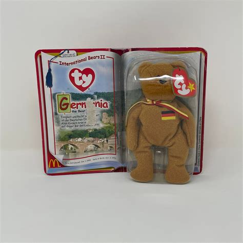 NEW McDonalds TY Teenie Beanie Babies International Bears II Germania