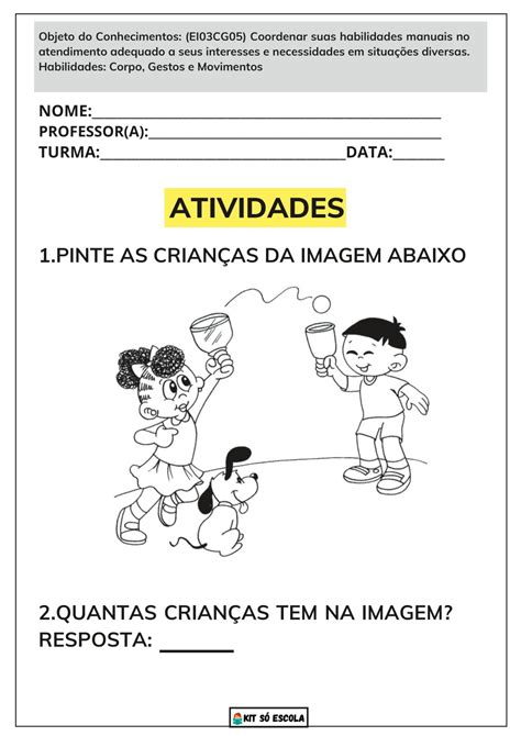 Atividades Dia Das Criancas Bncc Educacao Infantil Sequencia Didatica