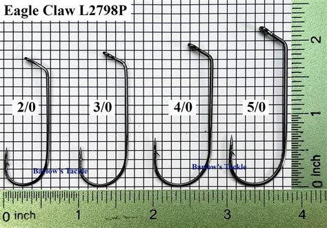 Eagle Claw L2798p Jig Hooks Size 20 50 Barlows Tackle