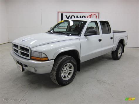 2004 Bright White Dodge Dakota Slt Quad Cab 4x4 48193604 Photo 5 Car Color