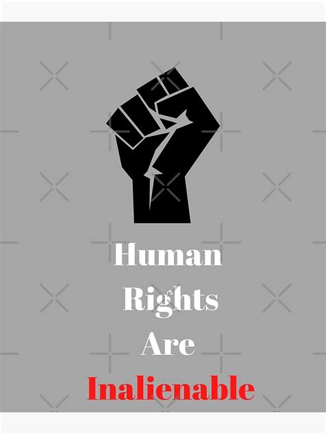 Póster Los Derechos Humanos Son Inalienables De Freihalt Redbubble