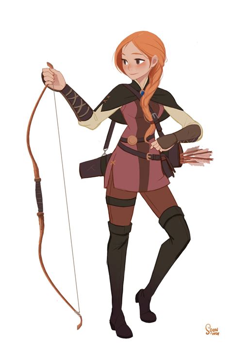 Female Robin Hood Drawing