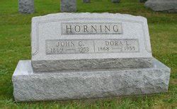 Dora L Kahler Horning Find A Grave Memorial