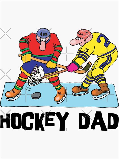 "Hockey Dad" Sticker by SportsT-Shirts | Redbubble