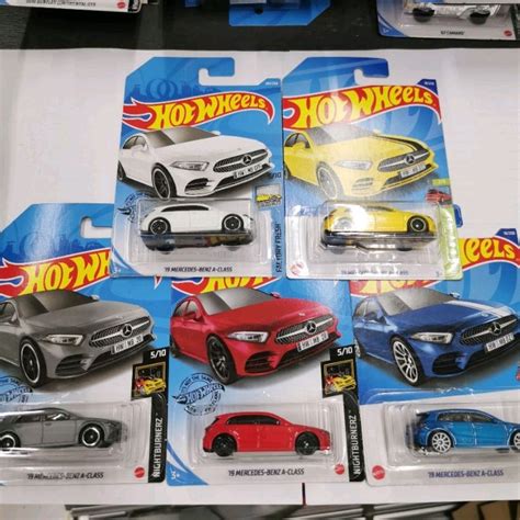 Jual Hot Wheels Mercedes Benz Mercy A Class Suv Merah Putih Biru Kuning Abu Red White Blue